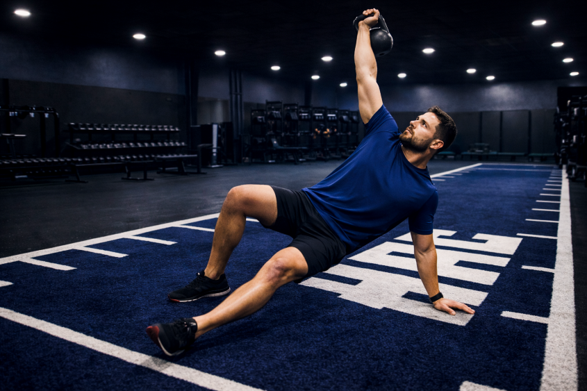 Hermiston Athletic Club — athlete training with kettlebells